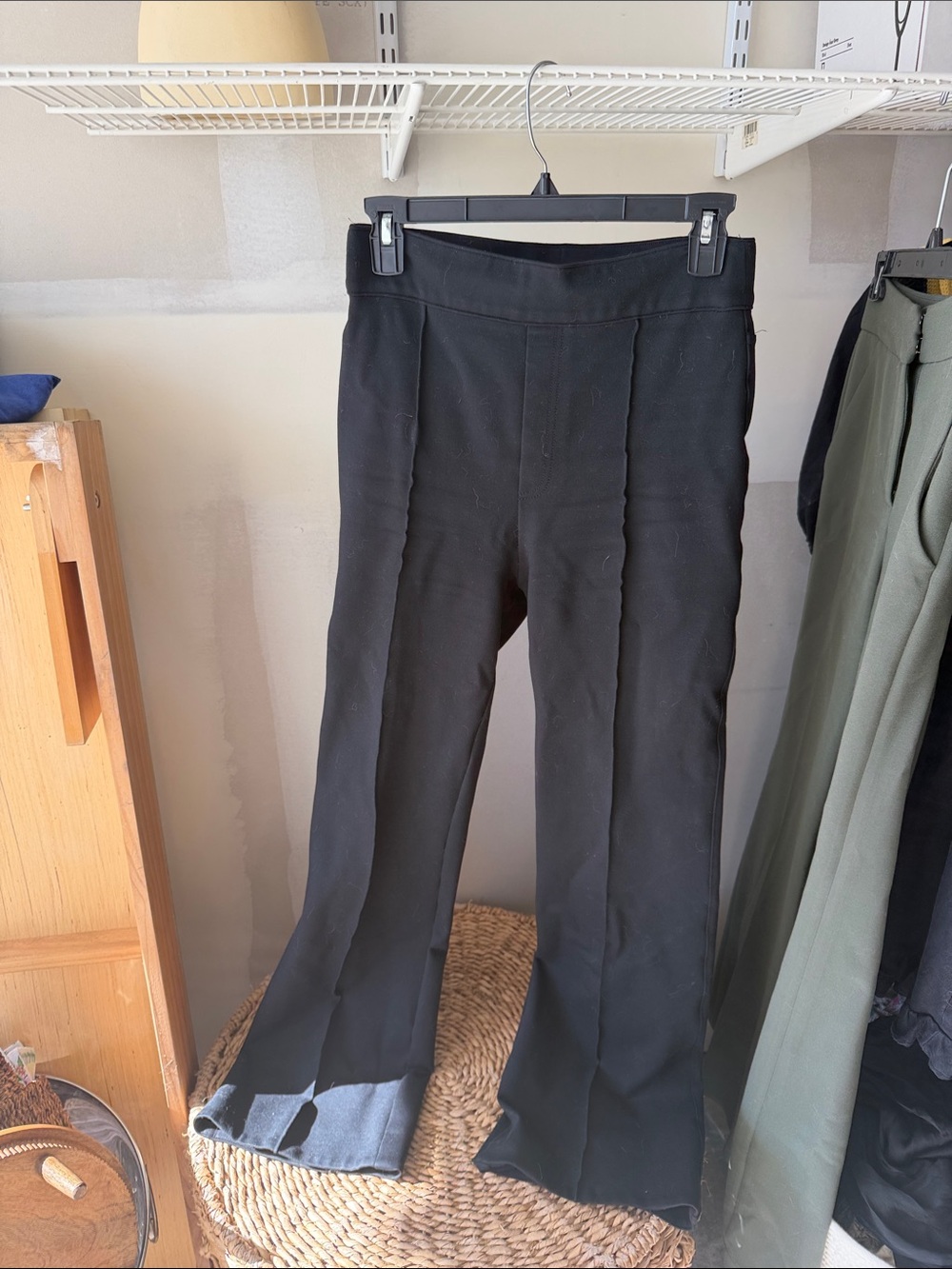 SPANX Black Boot-Cut Flare Pants